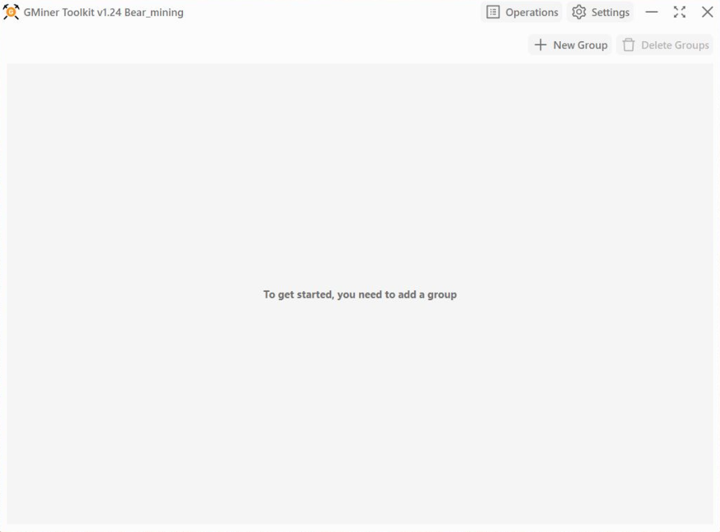 Starting GMiner Toolkit